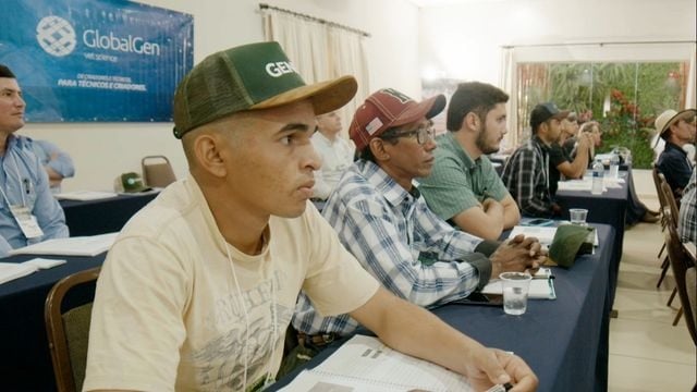 Trabalhadores rurais em curso de capataz realizado em Cuiabá (MT). Foto: Reprodução