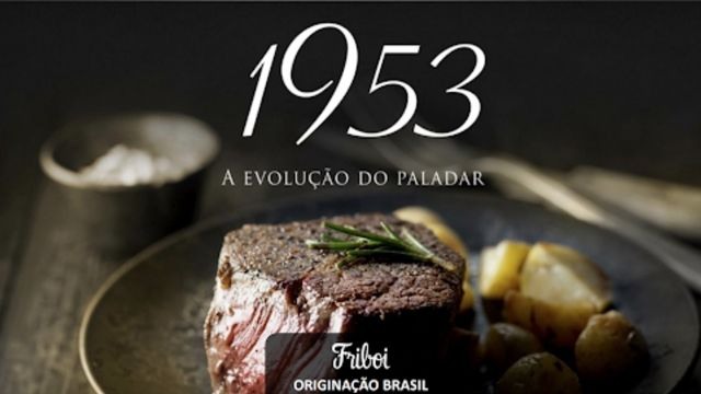 Detalhe da marca 1953 de carne premium. Foto: Divulgação/Friboi