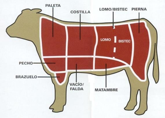 História do corte de carne matambre