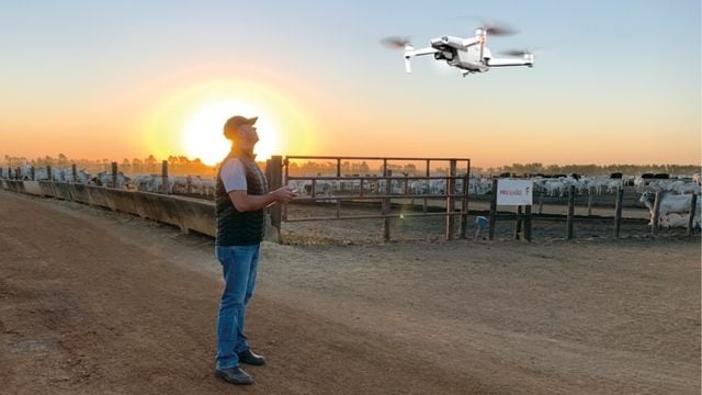Drone promete economia de mais de 30% no confinamento