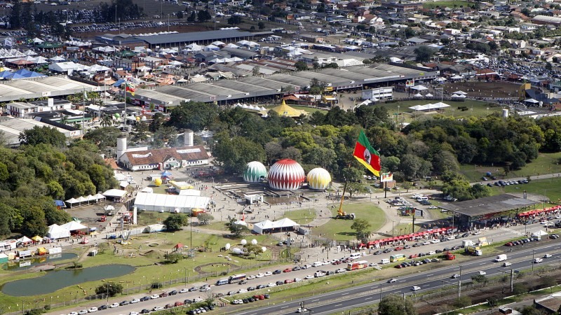 Vista aérea da Expointer. Foto: Divulgação/Governo do Estado