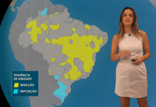 Ar seco toma conta do centro do Brasil esta semana