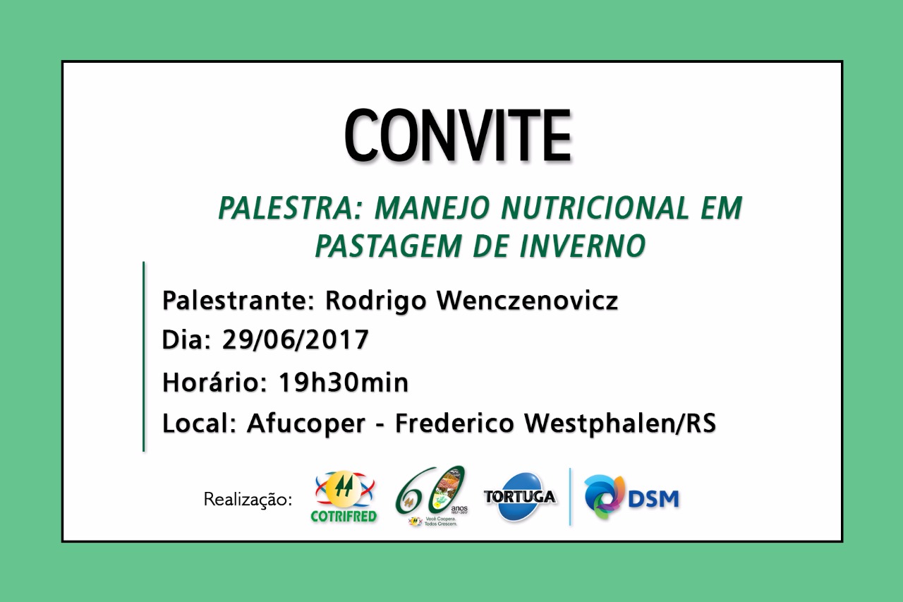 Produtores de Frederico Westphalen-RS recebem palestra sobre manejo de pastagens