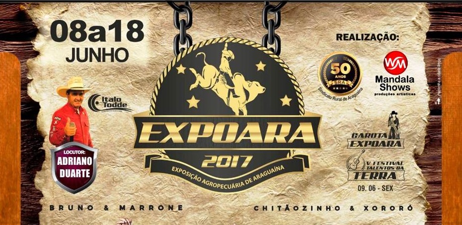 EXPOARA começa dia 08 de junho na cidade de Araguaiana