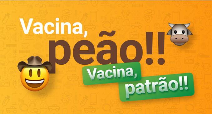 "Vacina, peão!": campanha foca em 4 pontos para pecuarista vacinar no alvo