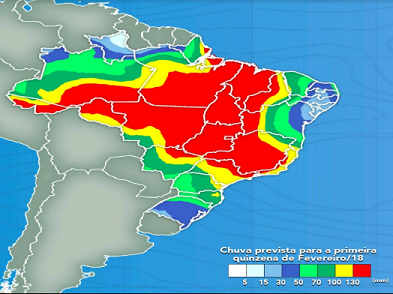 Pecuarista, saiba onde será a concentração de chuvas em fevereiro