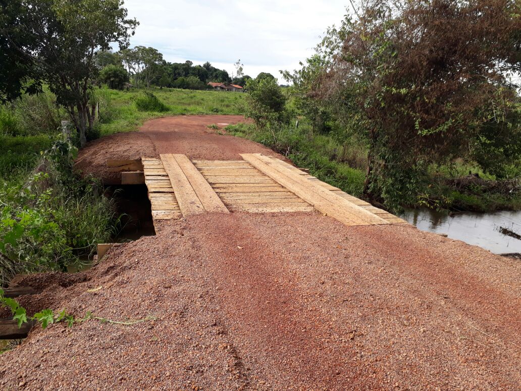 Estrada com ponte de acesso. Foto: Divulgação