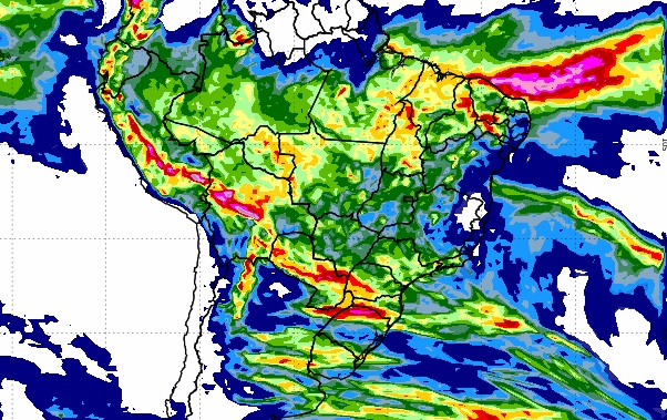 Chegada de frente fria pode formar temporais em corredor que vai do RS a SP