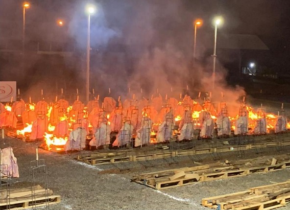 Friboi homenageia funcionários pelo Dia do Trabalhador com 200 costelas no fogo de chão