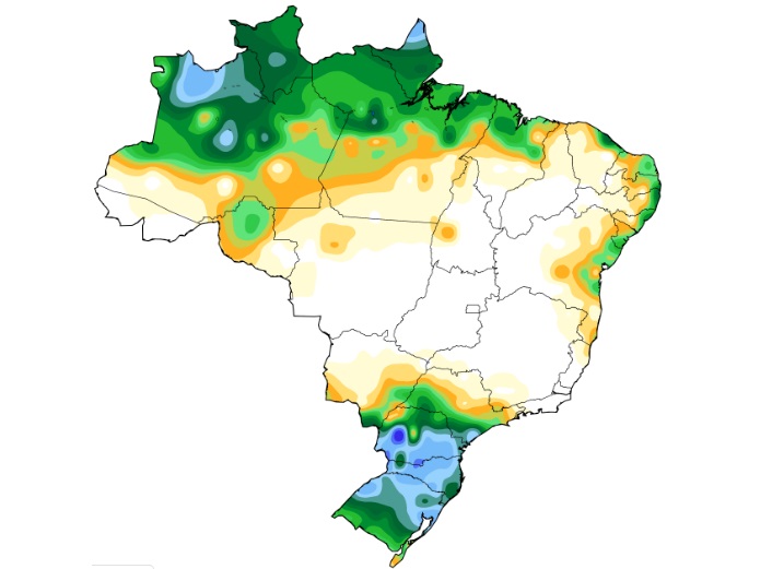 Inmet alerta para temporais no Paraná e Mato Grosso do Sul neste fim de semana