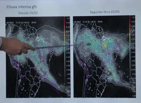 Área de baixa pressão forma canal de umidade que vai do Sudeste até a Amazônia