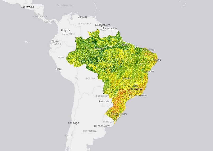 Plataforma online mostra quais os solos brasileiros mais vulneráveis à erosão