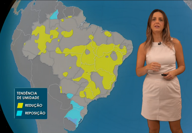 Ar seco toma conta do centro do Brasil esta semana