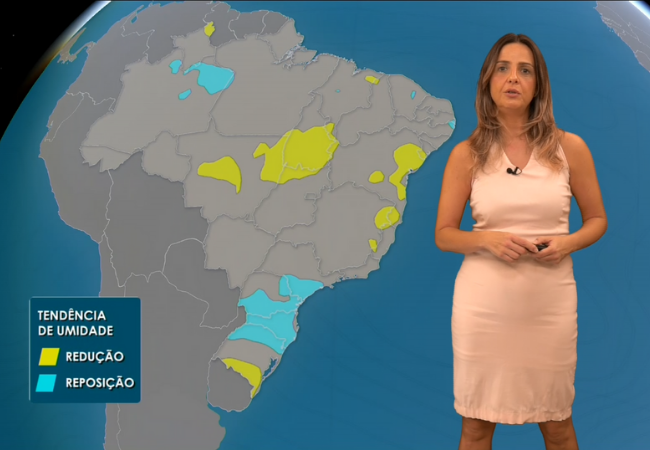 Semana começa com tempo seco no Brasil Central 