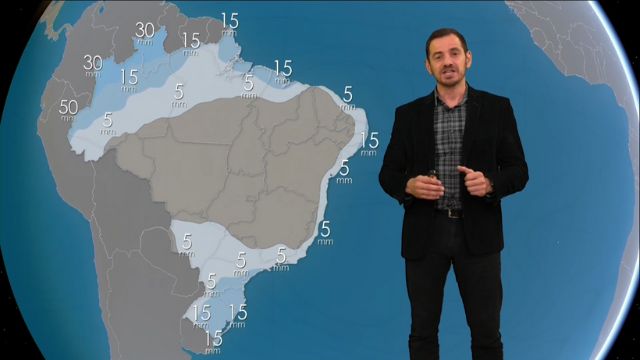 Frente fria avança para áreas do Centro-Oeste