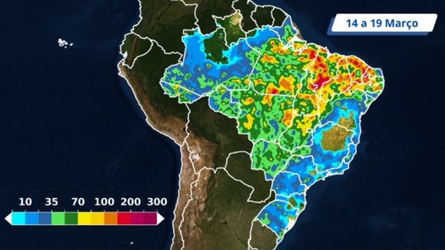 Chuvas podem chegar a 150 milímetros em áreas de pasto. Saiba onde