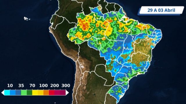 Chuvas continuam intensas em áreas de pasto. Saiba onde cai mais água