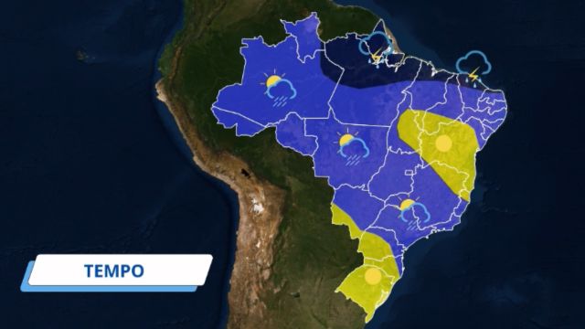 Previsão é de trovoadas no norte do País. Saiba onde cai mais água