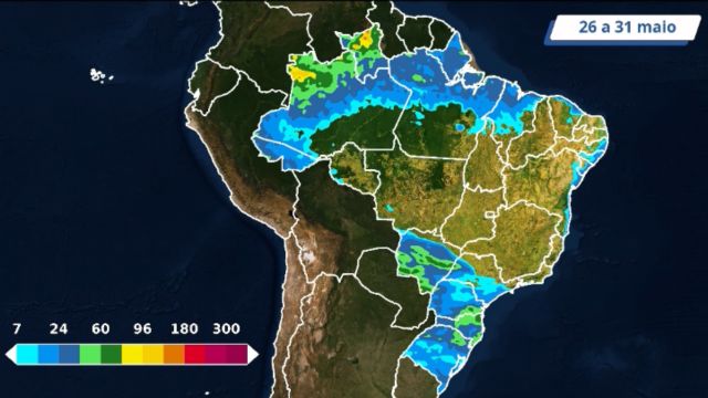 Frente fria empurra chuvas para o Centro-Oeste semana que vem. Saiba os detalhes