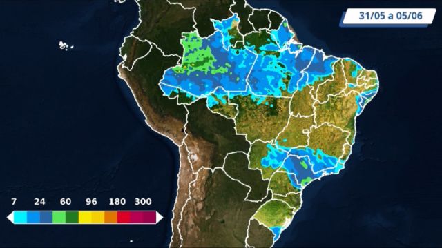 Chuvas se concentram no Norte e Sudeste do País. Saiba os detalhes