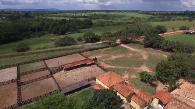 Vista aérea de propriedade rural. Foto: Reprodução