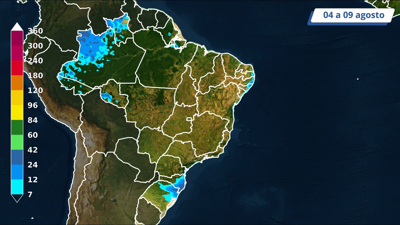 Chuva só nos extremos do País. Saiba onde deve cair água no pasto