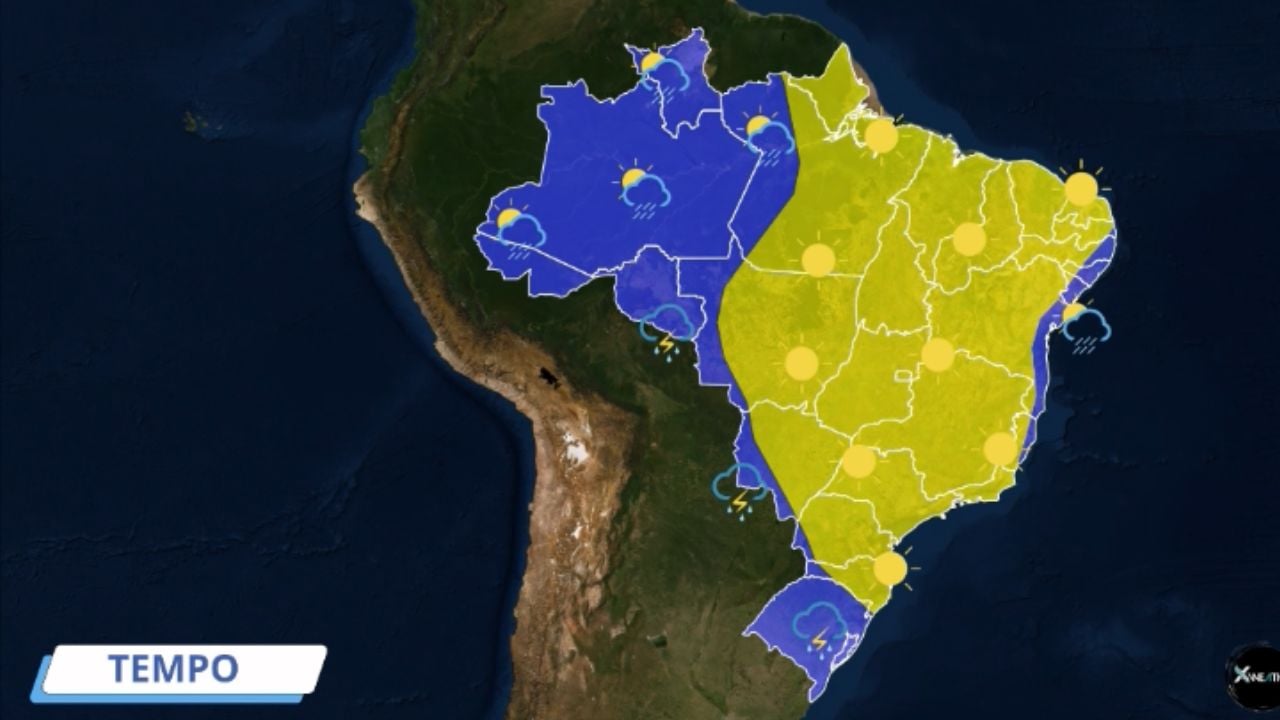 Frente fria provoca até 170 milímetros de chuva em áreas de pasto. Saiba onde