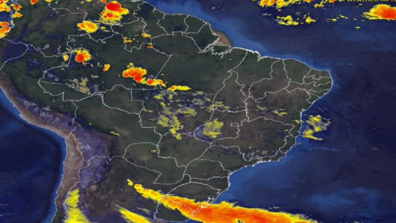 Nuvens carregadas se concentram no Rio Grande do Sul. Confira os detalhes